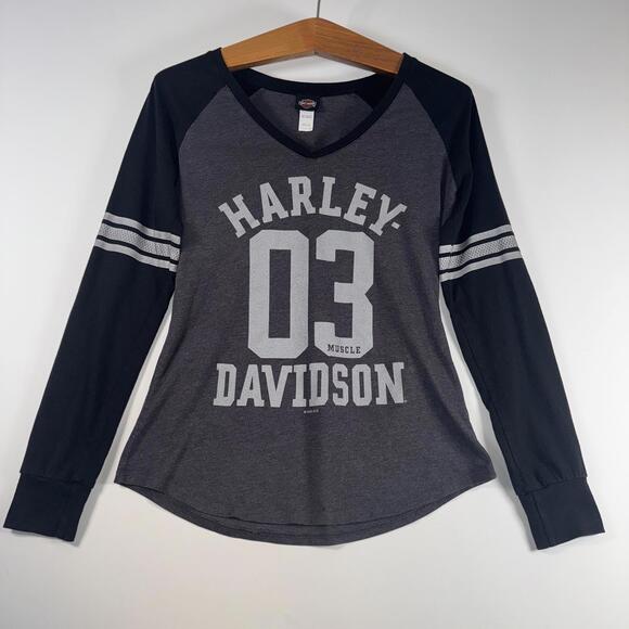 Harley-Davidson Tops - Harley Davidson Muskegon Bike Time Long Sleeve Small